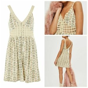 Crochet floral sundress